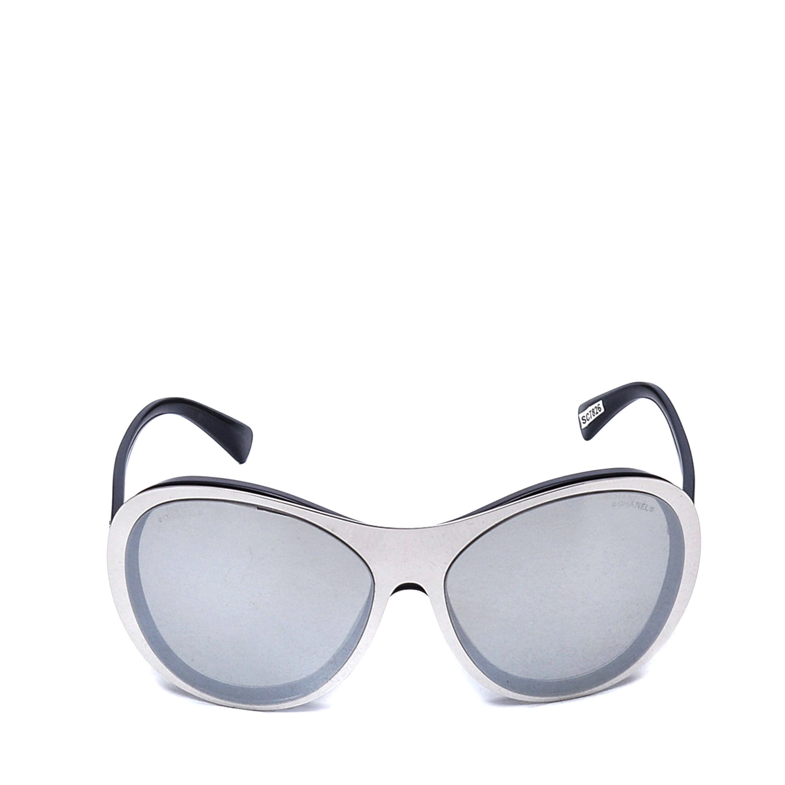 Chanel - Grey Mirrored Shield Sunglasses / S5068